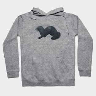 ferret art silhouette Hoodie